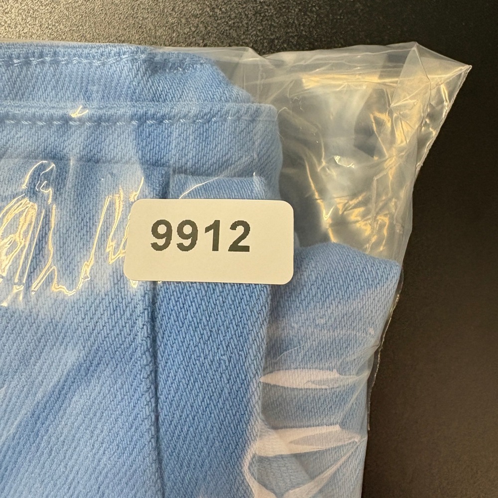 Judy Blue Women Jeans 18W Blue Garment Dyed Raw Hem Wide Leg Crop JB88843 C - Picture 15 of 16